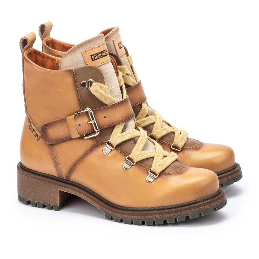 Women's Pikolinos ASPE Ankle Boots Brown | NZ Q831927